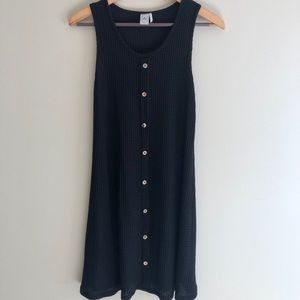 Black Button Dress